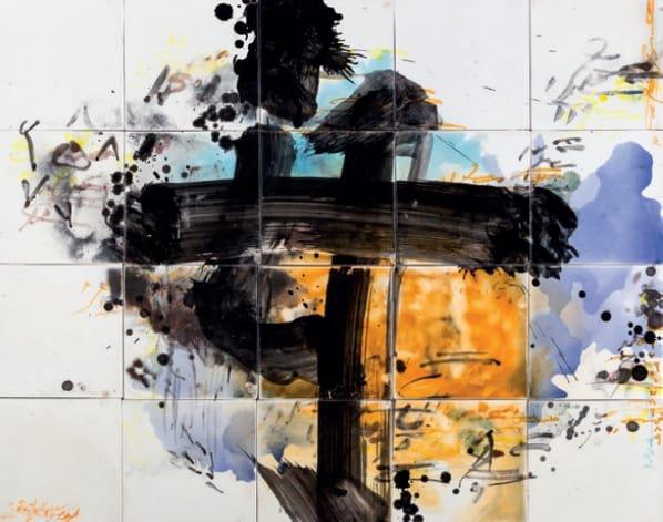Terre d'écriture de Noureddine Daifallah à Khalidfine Art Gallery à Marrakech
