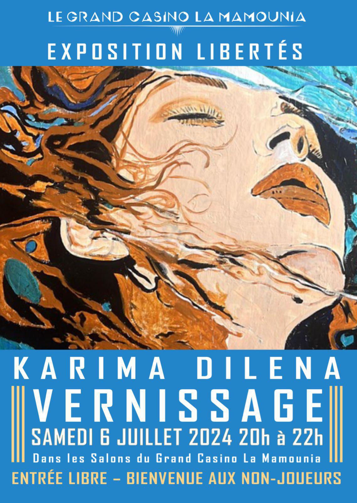 Karima Dilena expose Libertés au Casino la Mamounia Karima Dilena expose Libertés au Casino la Mamounia