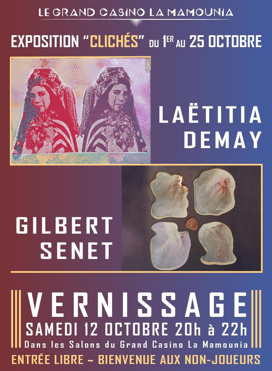 Clichés de Laëtitia Demay et Gilbert Senet au Casino la Mamounia Clichés de Laëtitia Demay et Gilbert Senet au Casino la Mamounia