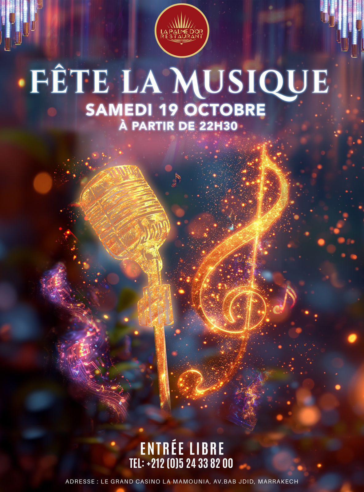 Fête de la musique au grand Casino la Mamounia Fête de la musique au grand Casino la Mamounia