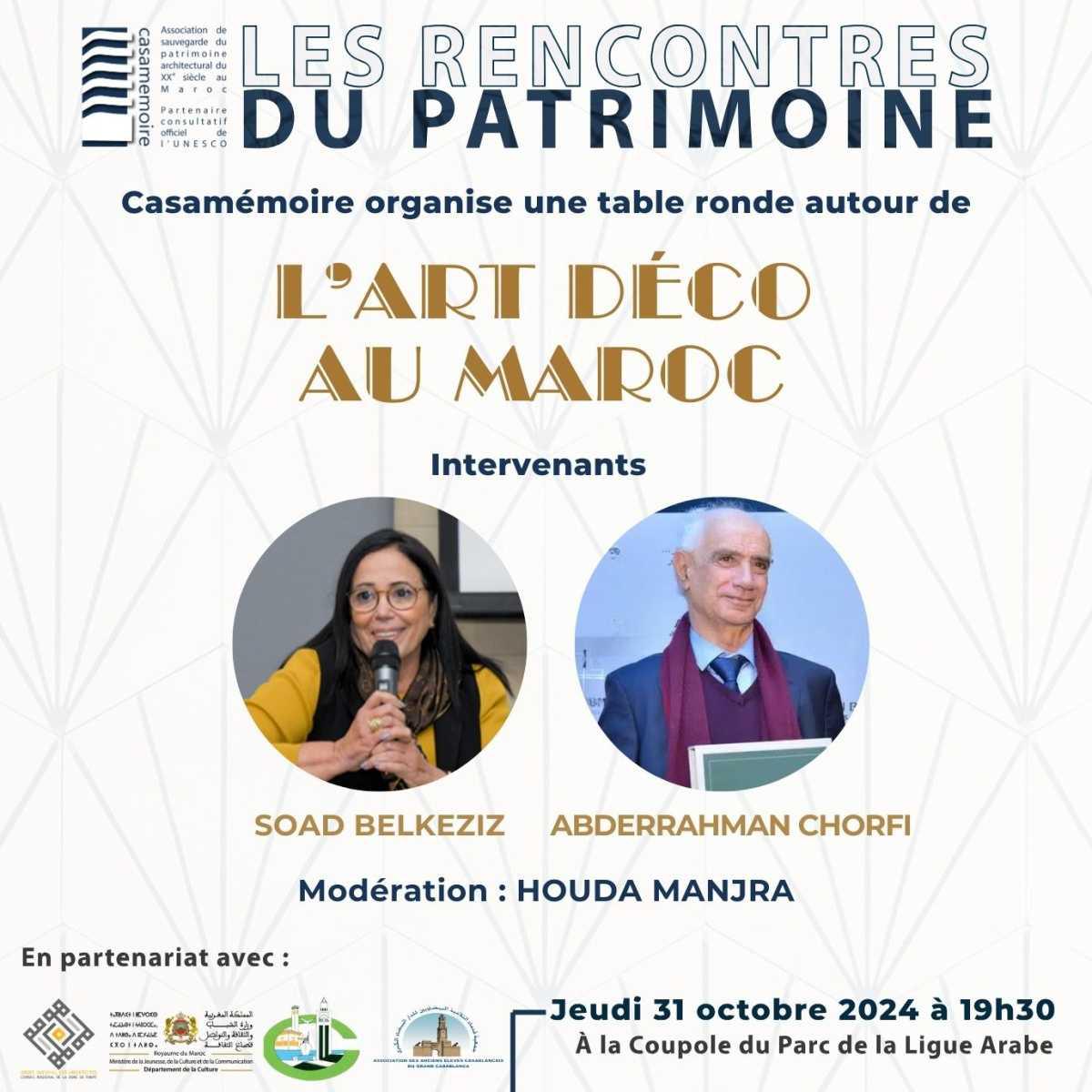 Table ronde sur l'Art Deco au Maroc à Casablanca