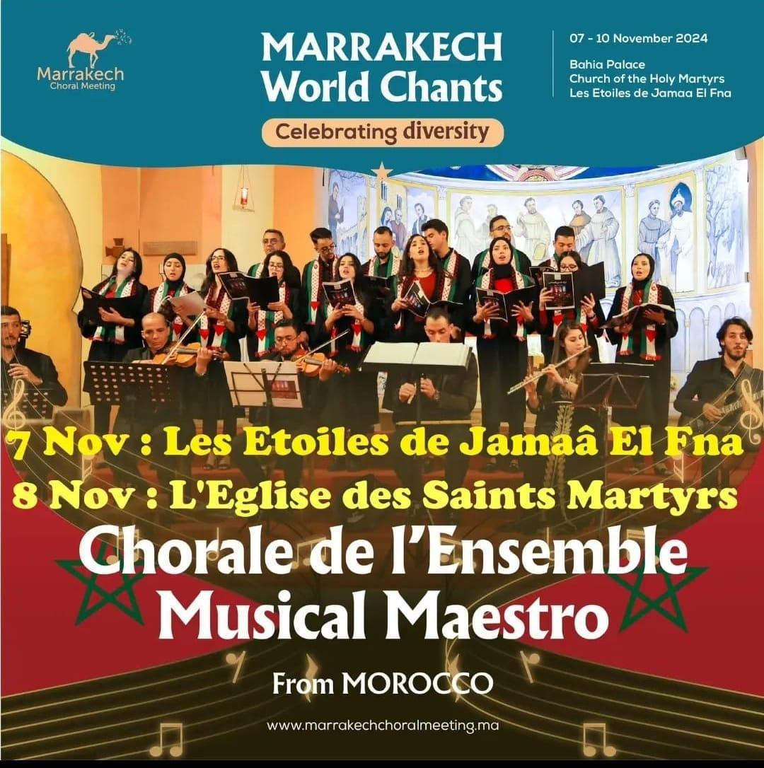 2ème édition de Marrakech World Chants à Marrakech 2ème édition de Marrakech World Chants à Marrakech