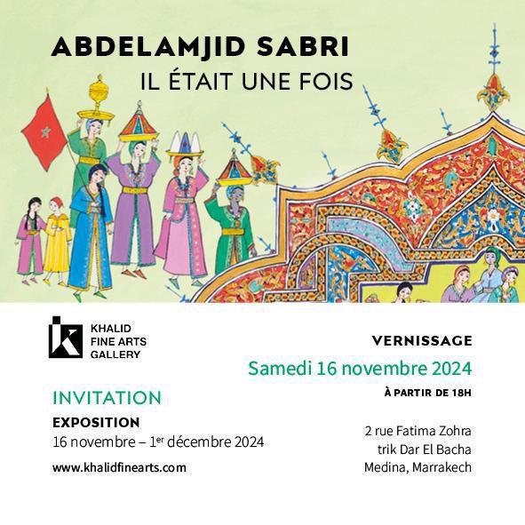 Il était une fois de Abdelmajid Sabri à Khalidfine Arts Gallery