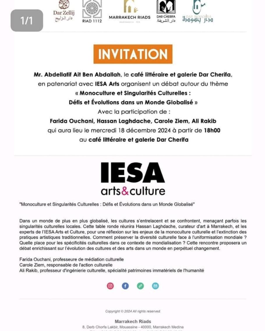 Débat autour du thème « Monoculture et Singularités Culturelles : Défis et Évolutions dans un Monde Globalisé » Débat autour du thème « Monoculture et Singularités Culturelles : Défis et Évolutions dans un Monde Globalisé »