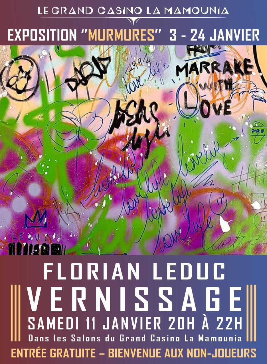 Florian Leduc expose Murmures au Grand Casino la Mamounia Florian Leduc expose Murmures au Grand Casino la Mamounia