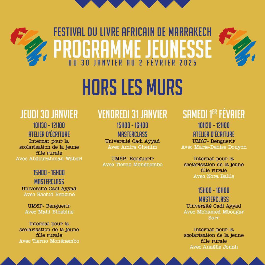 Le Festival du Livre Africain de Marrakech - FLAM C’est parti !! Le Festival du Livre Africain de Marrakech - FLAM C’est parti !!