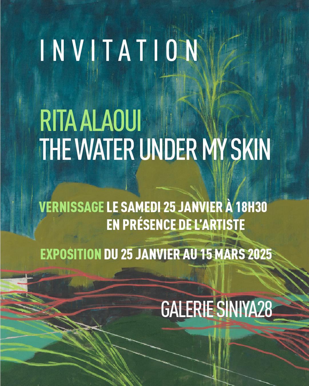 Rita Alaoui expose The Water Under My Skin, à la Galerie SINIYA28