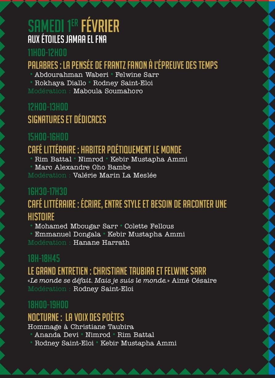 Programme de la 3ème édition du Festival du Livre Africain de Marrakech