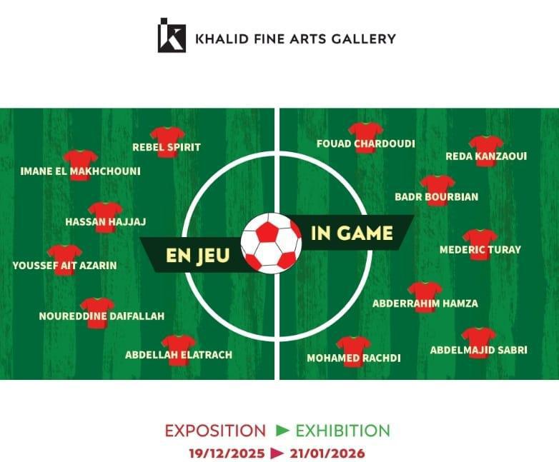 Foot En Jeu à Khalidfinearts Gallery à Marrakech Foot En Jeu à Khalidfinearts Gallery à Marrakech