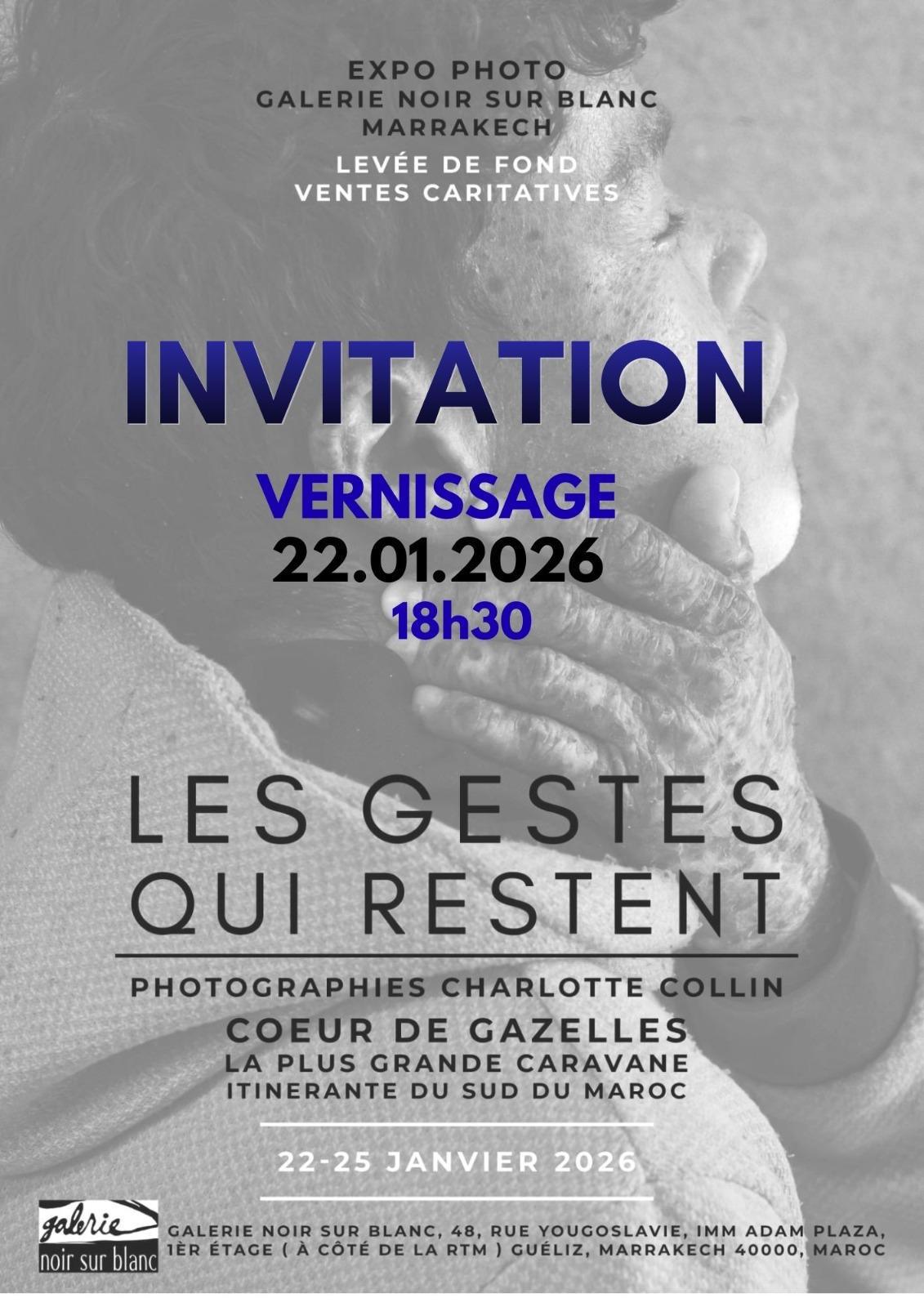 Exposition au profit de l'association coeur de Gazelle à Noir sur Blanc Exposition au profit de l'association coeur de Gazelle à Noir sur Blanc