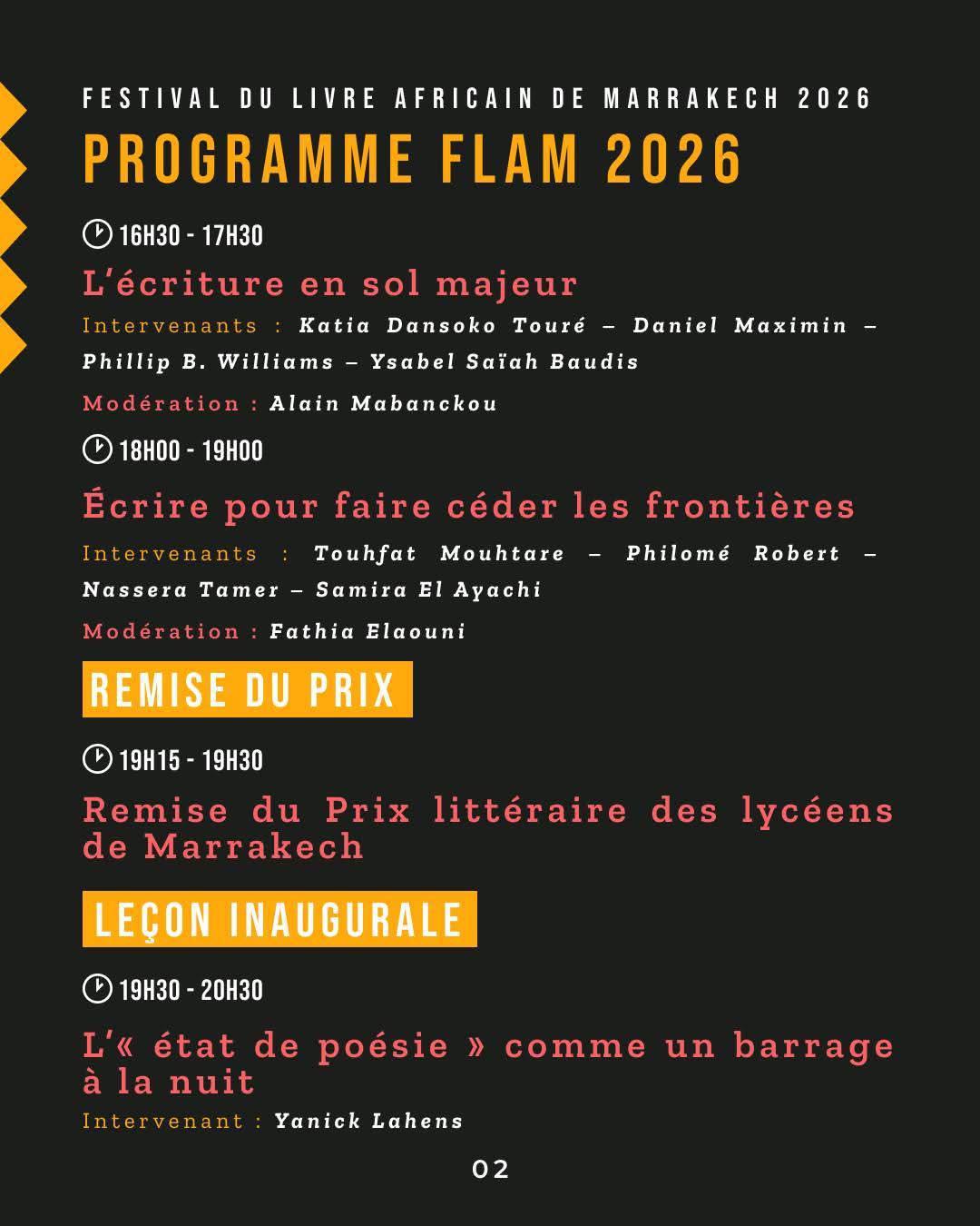 4ème édition du FLAM (Festival du Livre Africain de Marrakech)
