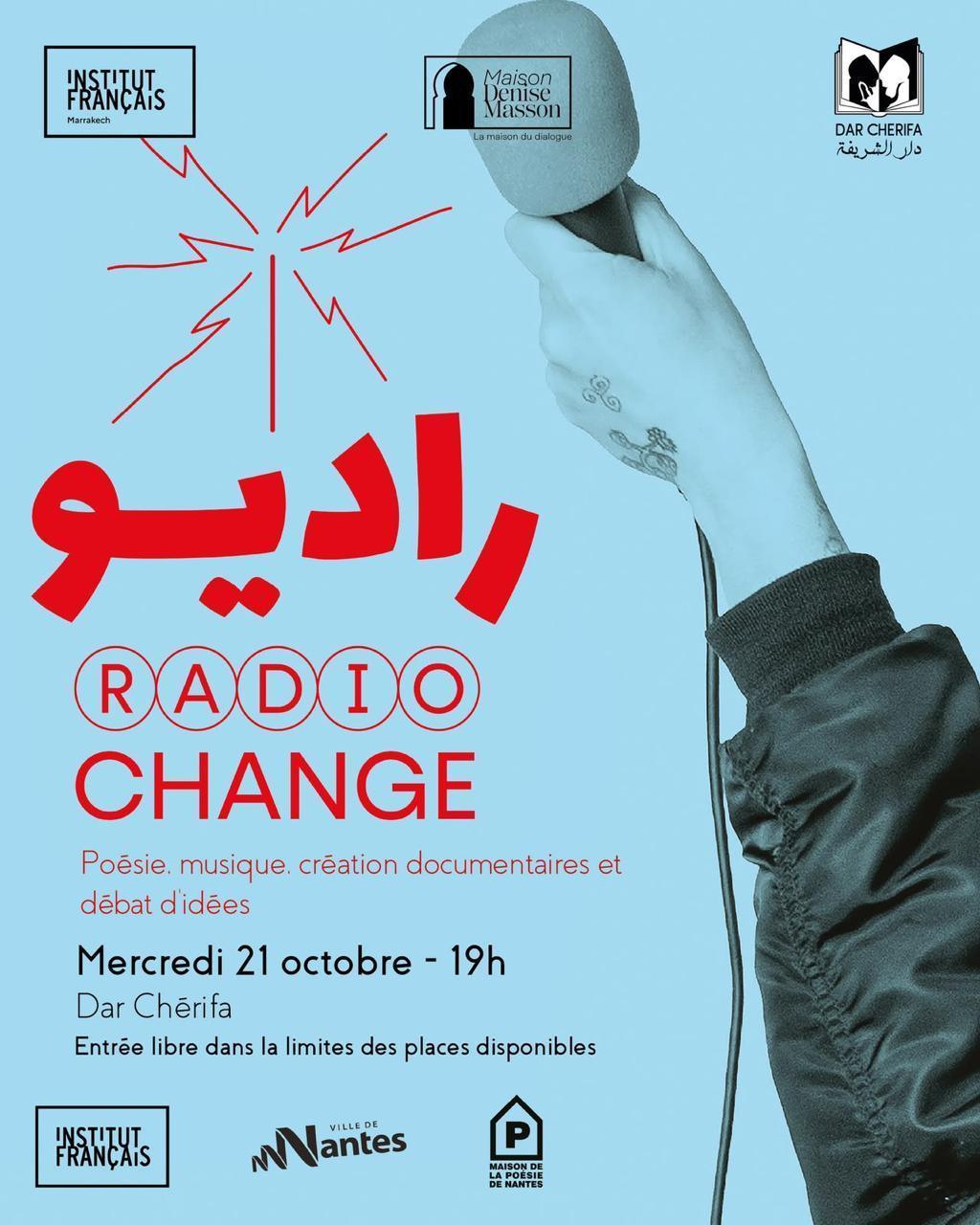Nuit de la poèsie Radio Change à Dar Cherifa