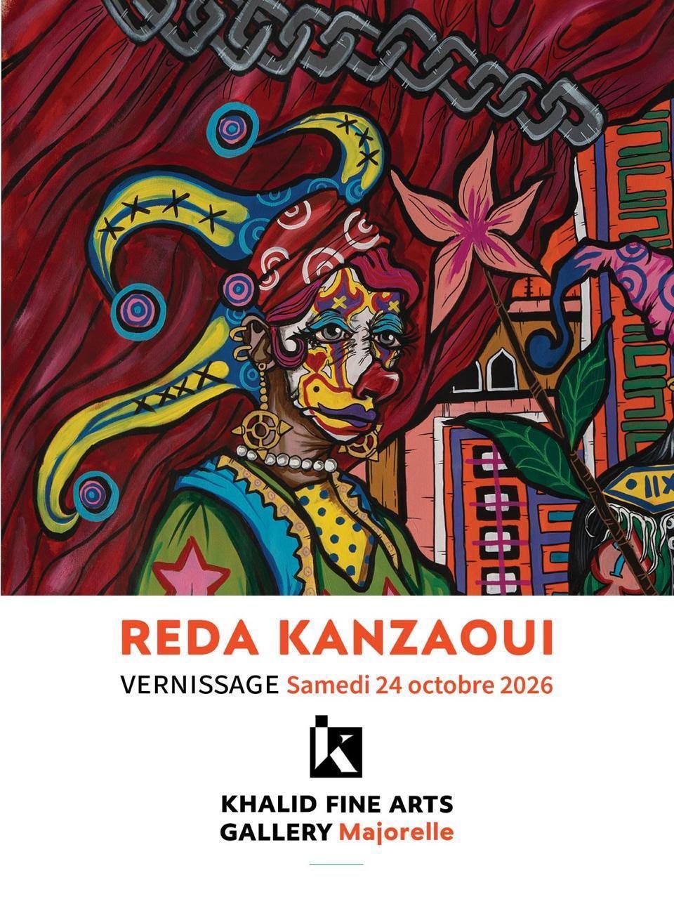 THE CLOWN de Reda Kanzaoui à la Galerie Khalid Fine Arts Majorelle à Marrakech THE CLOWN de Reda Kanzaoui à la Galerie Khalid Fine Arts Majorelle à Marrakech