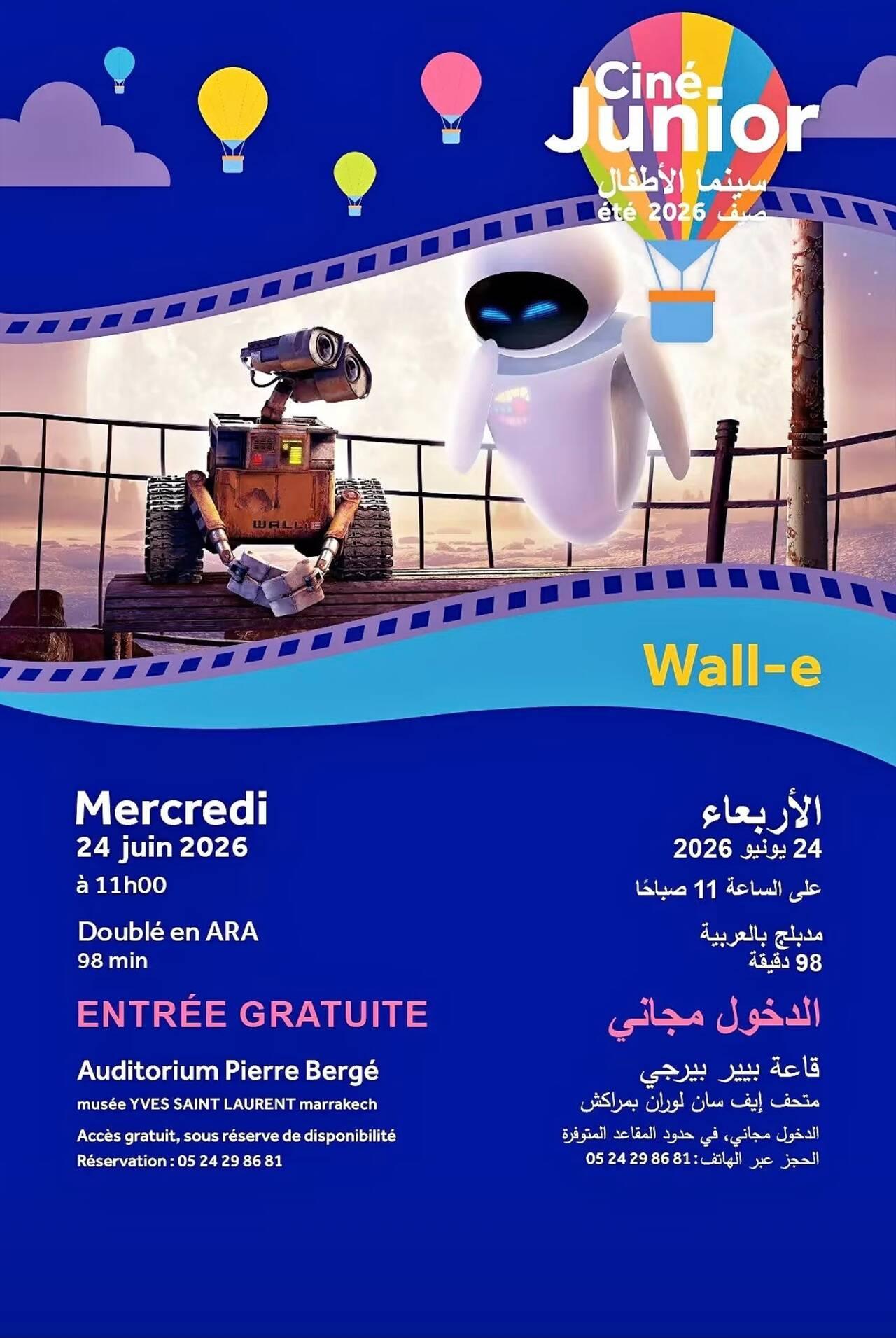 Wall-e au musée ysl à Marrakech