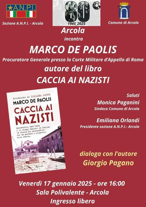 Presentazione del libro "Caccia ai Nazisti" di Marco De Paolis (inizio ore 16:00)