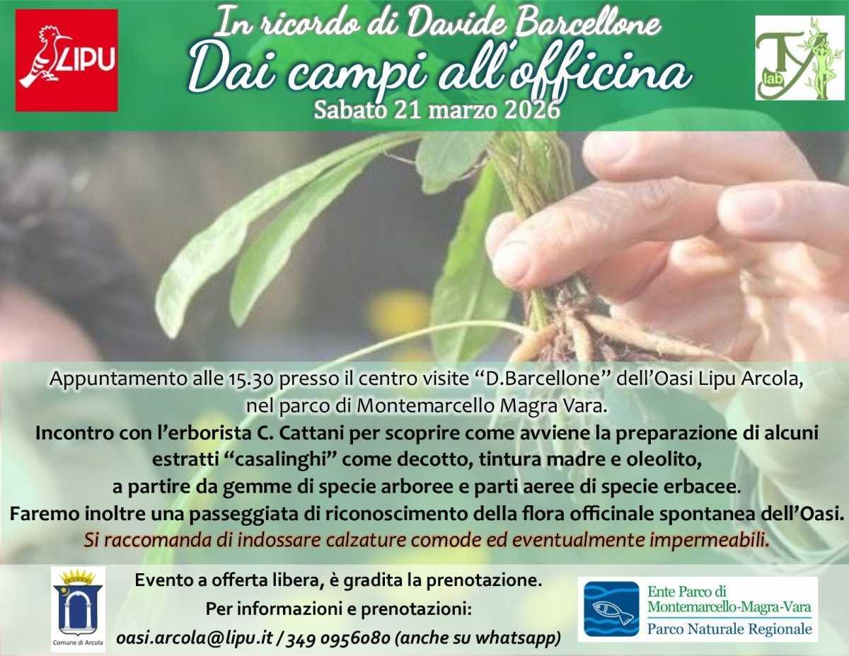 In Ricordo di Davide Barcellone - Dai Campi all'Officina (Inizio ore 15:30)