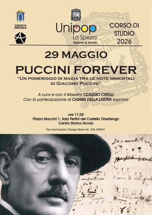 Puccini Forever "Un pomeriggio di Magia tra le Note Immortali di Giacomo Puccini" (inizio ore 17.00)