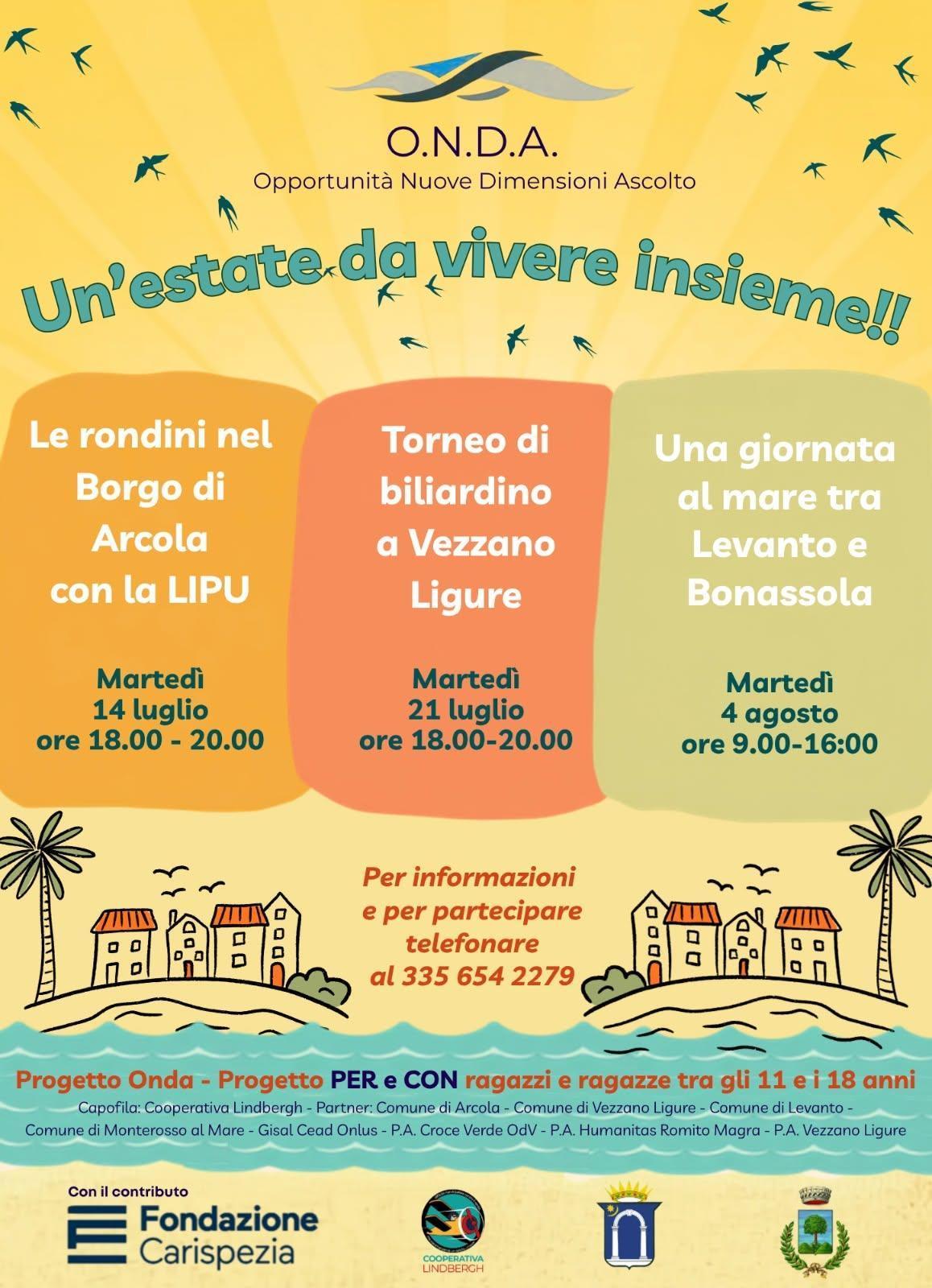 Un'Estate da Vivere Insieme! Le Rondini nel borgo di Arcola con la LIPU (dalle 18.00 alle 20.00)