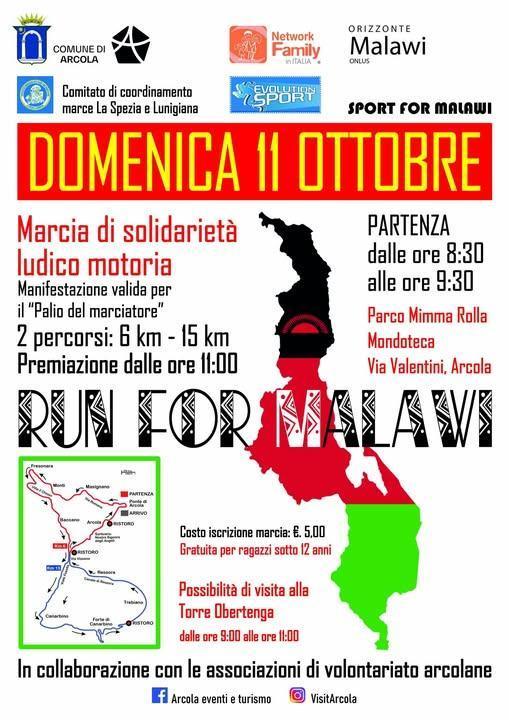 Marcia per il Malawi (partenza dalle ore 8:30 alle ore 9:30)
