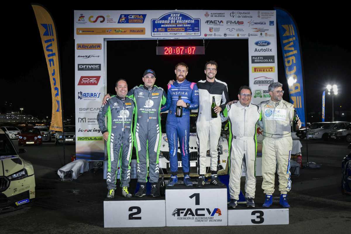El Rallye Ciudad de Valencia, Memorial Javi Sanz corona a los Campeones del 2023 El Rallye Ciudad de Valencia, Memorial Javi Sanz corona a los Campeones del 2023