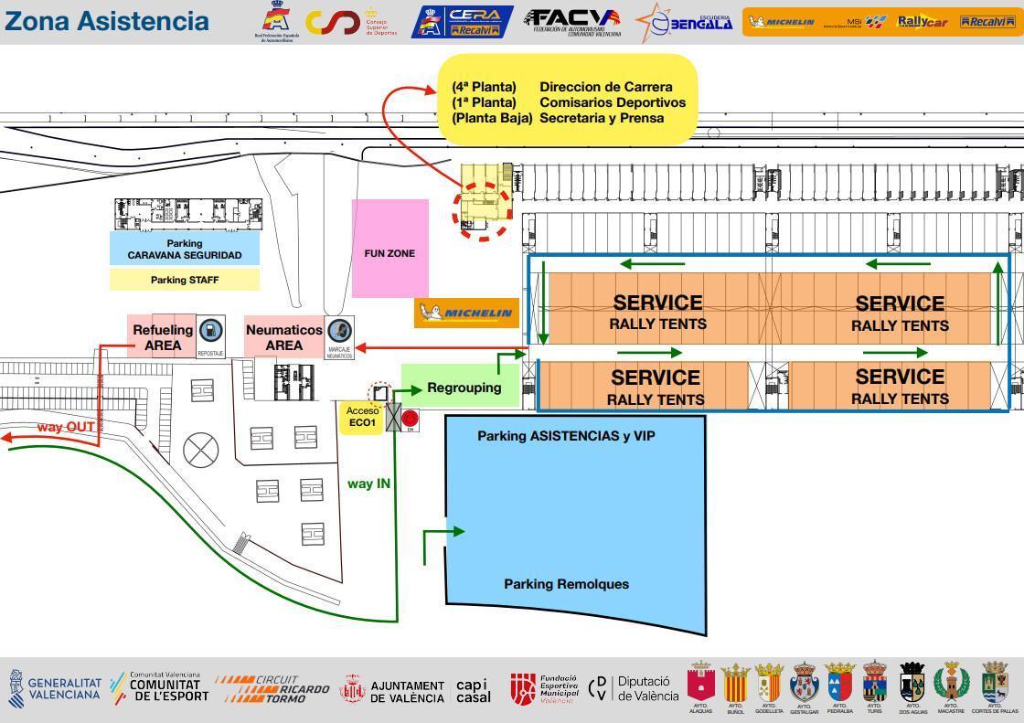 Principales Ubicaciones de XXVI Rallye Ciudad de Valencia, Memorial Javi Sanz 2026