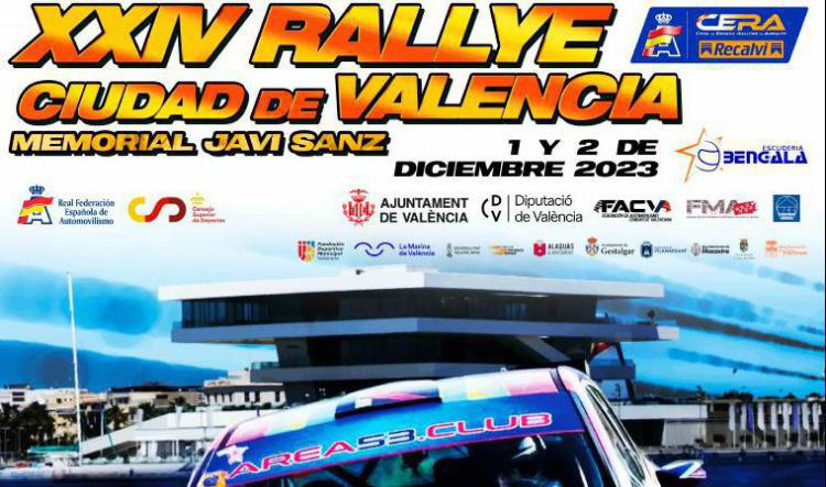 Presentado el CARTEL Oficial del XXIV Rallye Ciudad de Valencia, Memorial Javi Sanz