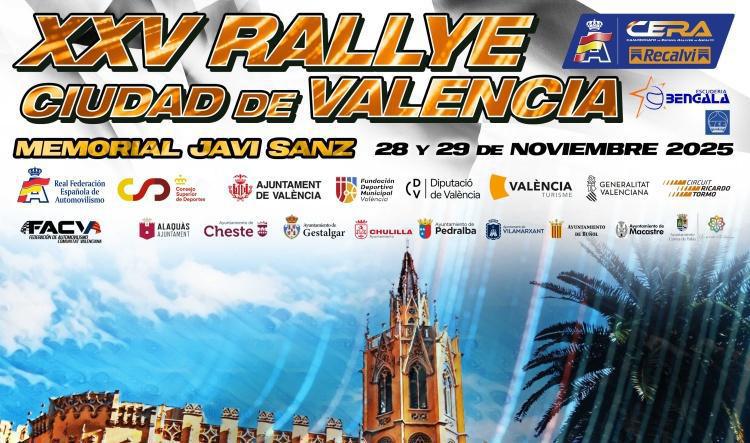 Presentado el CARTEL Oficial del XXV Rallye Ciudad de Valencia, Memorial Javi Sanz