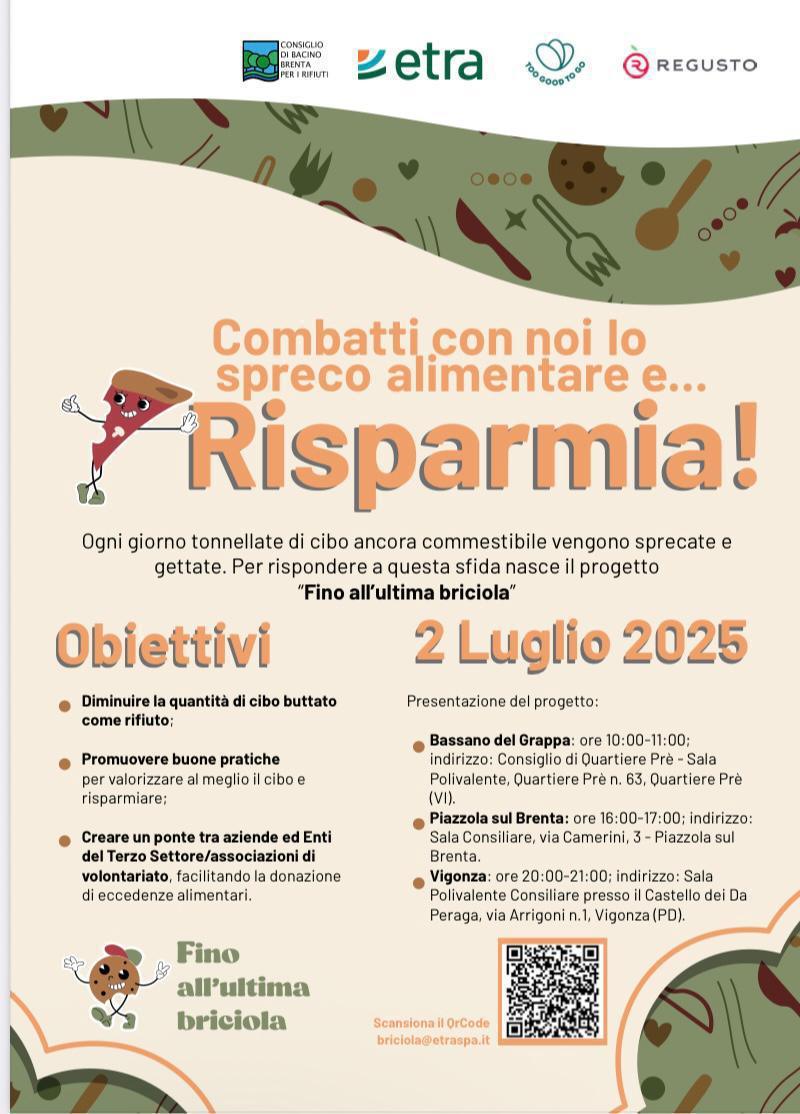 Combatti con noi lo spreco alimentare e... Risparmia! (inizio ore 16:00)