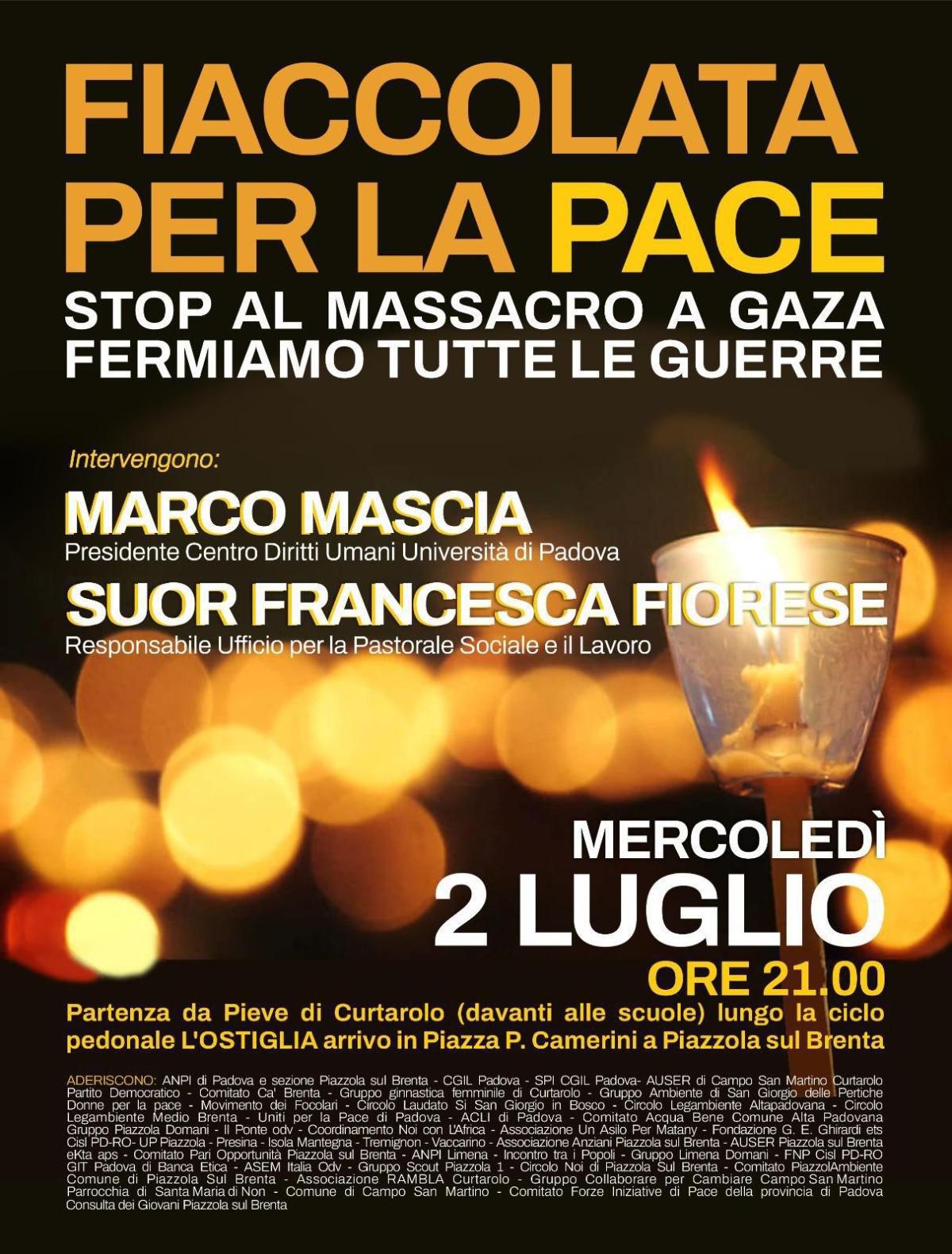 Fiaccolata per la pace (inizio ore 21:00)