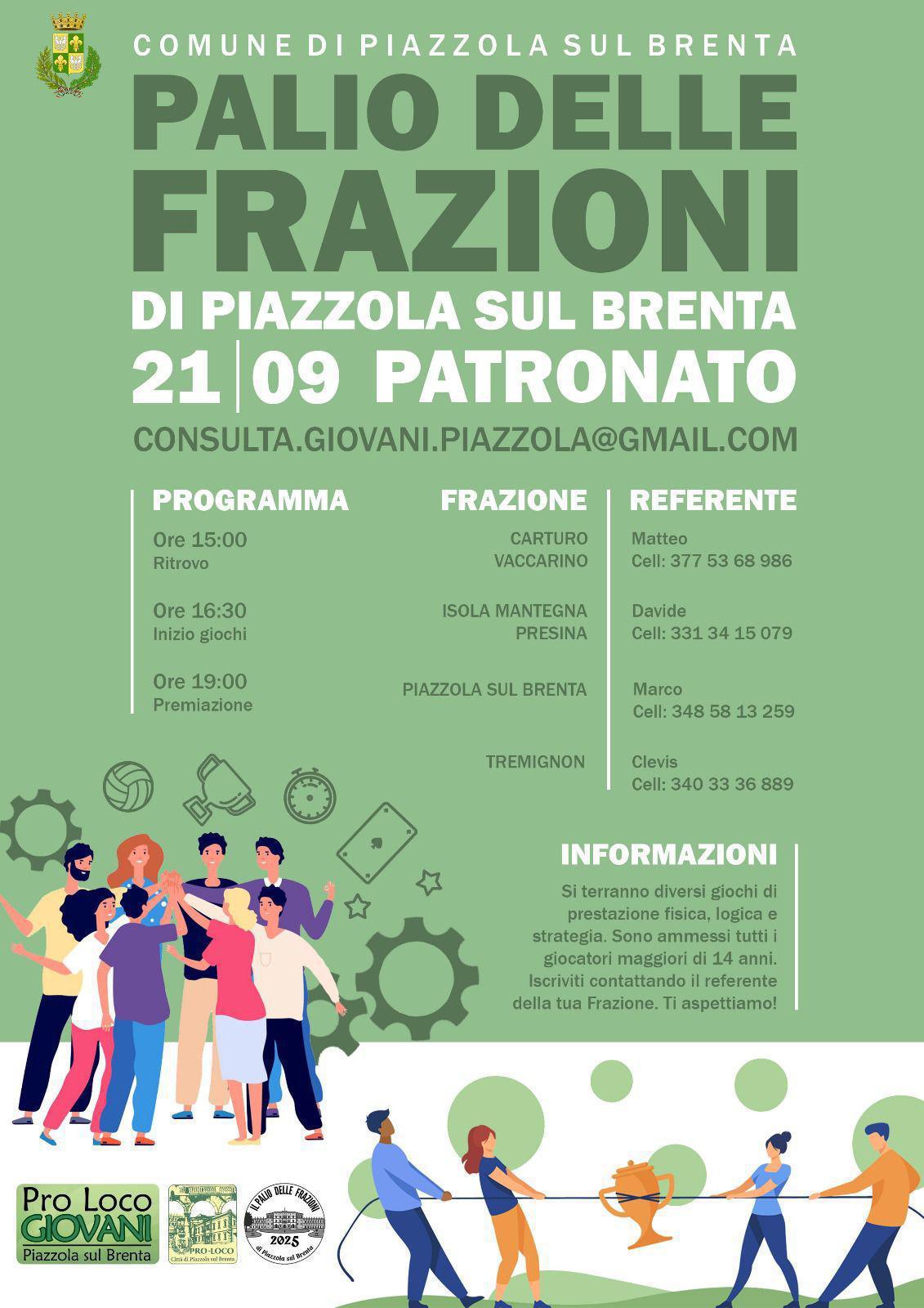 Palio delle Frazioni di Piazzola sul Brenta (start h. 15.00)