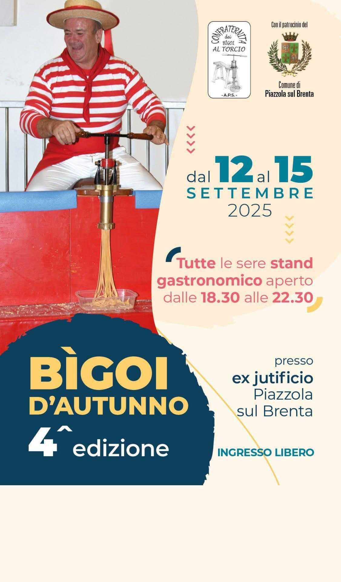 Bigoi d'Autunno - 4ª edizione (stand gastronomico aperto dalle ore 18.30) 