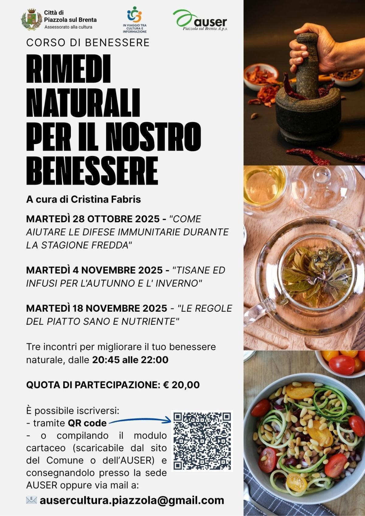 Tisane ed infusi per l’autunno e l’inverno (dalle ore 20:45 alle ore 22:00)