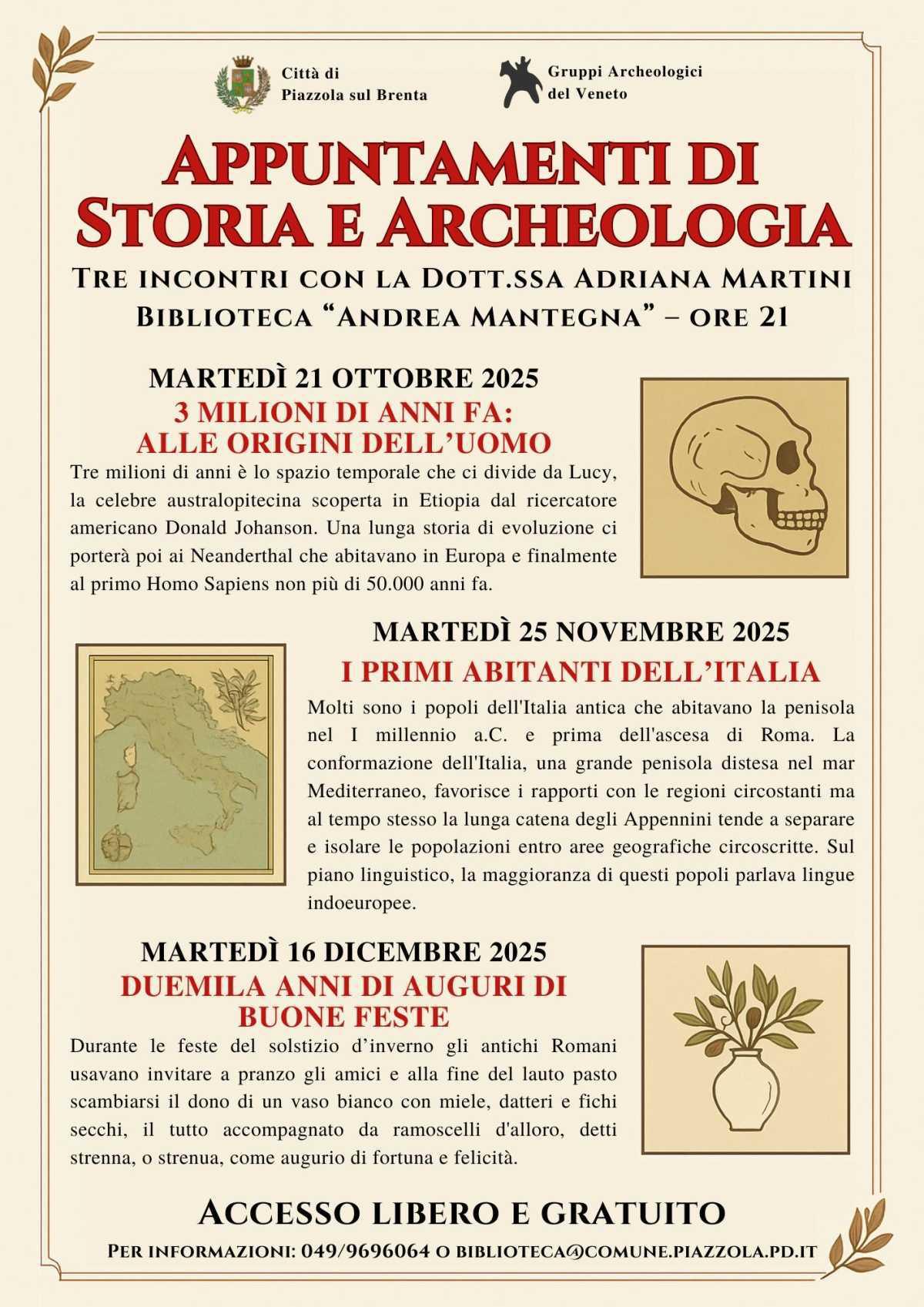 Duemila anni di auguri di Buone Feste Come celebravano i Romani il solstizio d’inverno tra banchetti, doni e ramoscelli d’alloro (inizio ore 21.00)