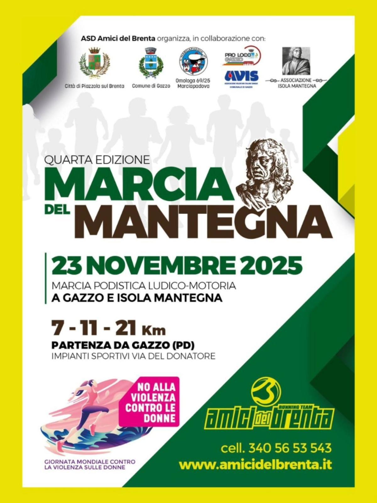 Quarta Edizione - Marcia del Mantegna Quarta Edizione - Marcia del Mantegna