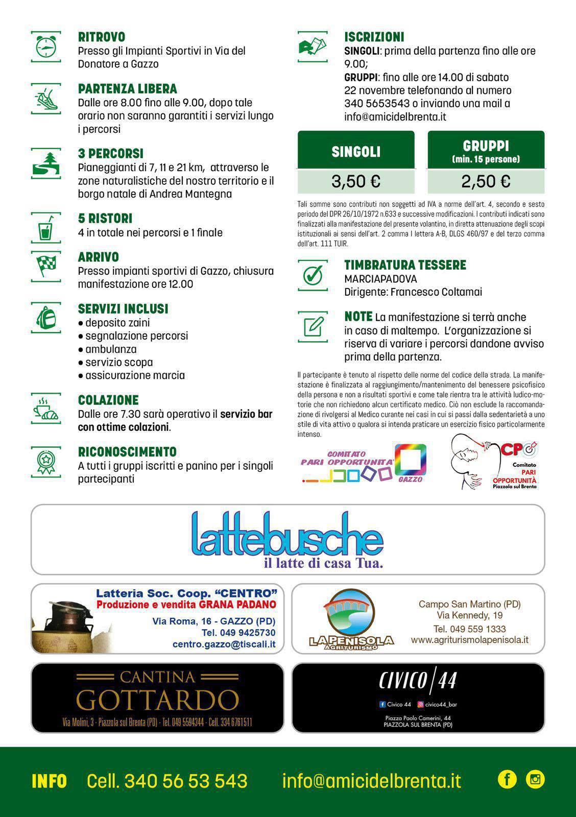 Quarta Edizione - Marcia del Mantegna Quarta Edizione - Marcia del Mantegna