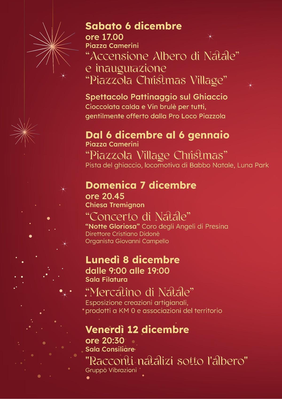 "Mercatino di Natale" (dalle ore 9:00 alle 19:00)