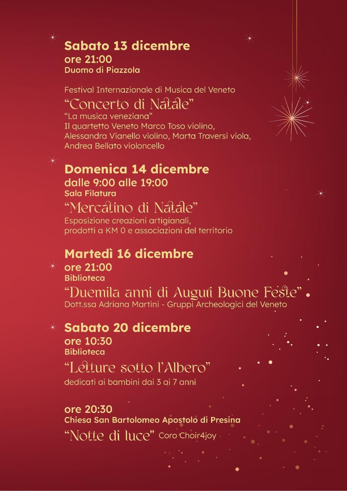 "Concerto di Natale" (inizio ore 21.00)