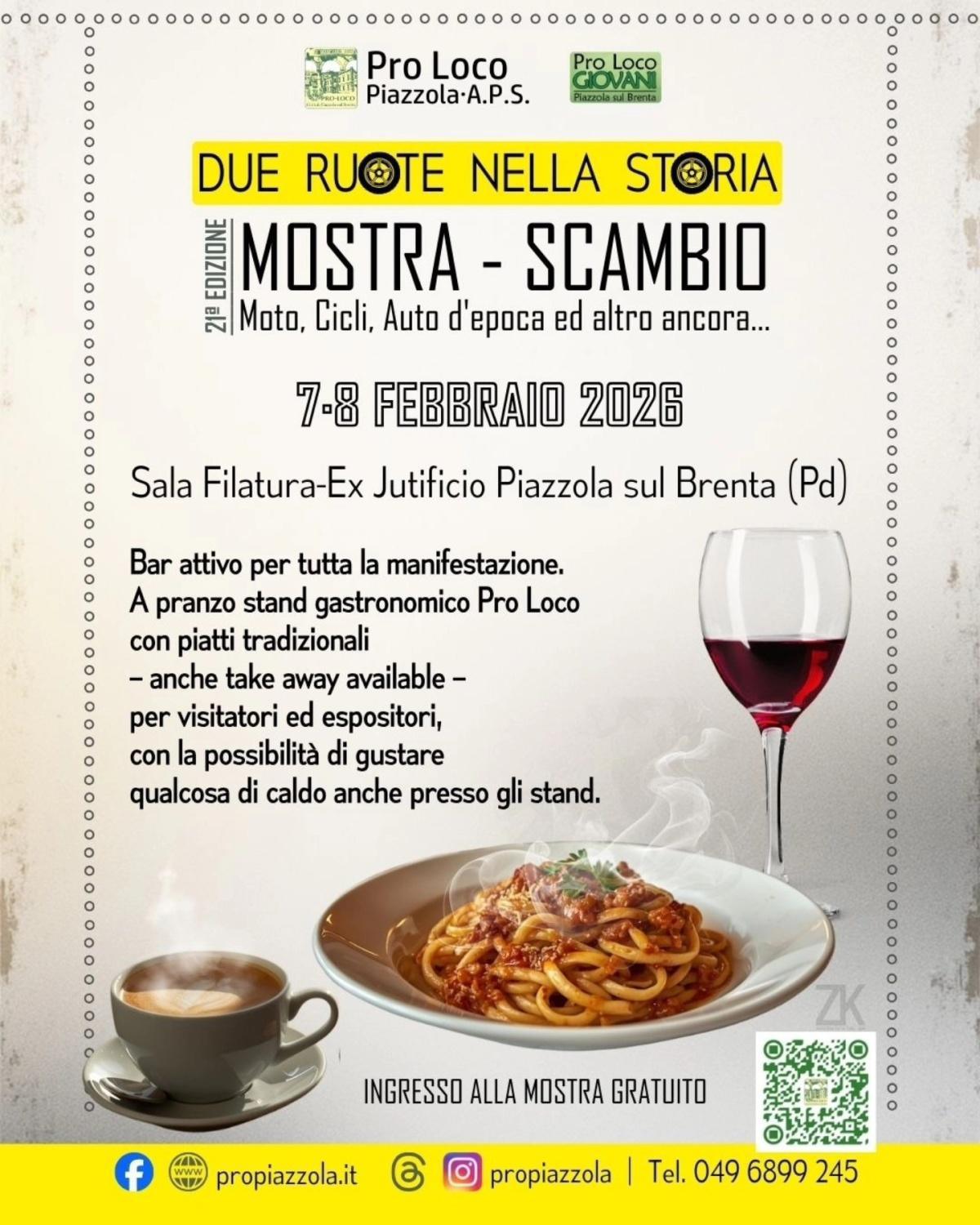 Due Ruote nella Storia "Mostra - Scambio" Moto, Cicli, Auto d'epoca ed altro ancora... (ore 8.30 - 17.30)