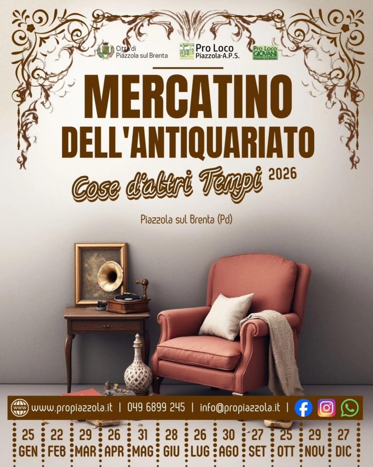 Mercatino dell'Antiquariato "Cose d'altri Tempi" (ore 8:00 - 18:00)