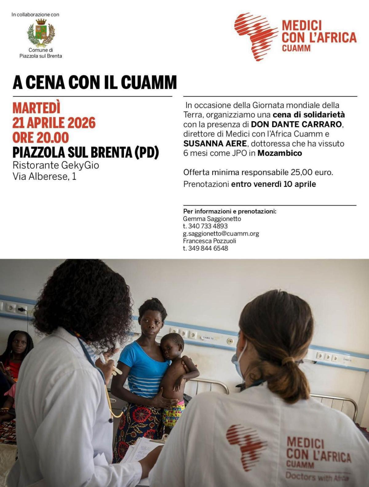 A Cena Con Il Cuamm (Inizio ore 20:00) A Cena Con Il Cuamm (Inizio ore 20:00)