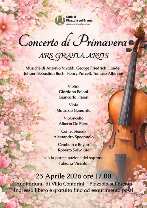 Concerto di Primavera - Ars Gratia Artis (inizio ore 17:00) Concerto di Primavera - Ars Gratia Artis (inizio ore 17:00)