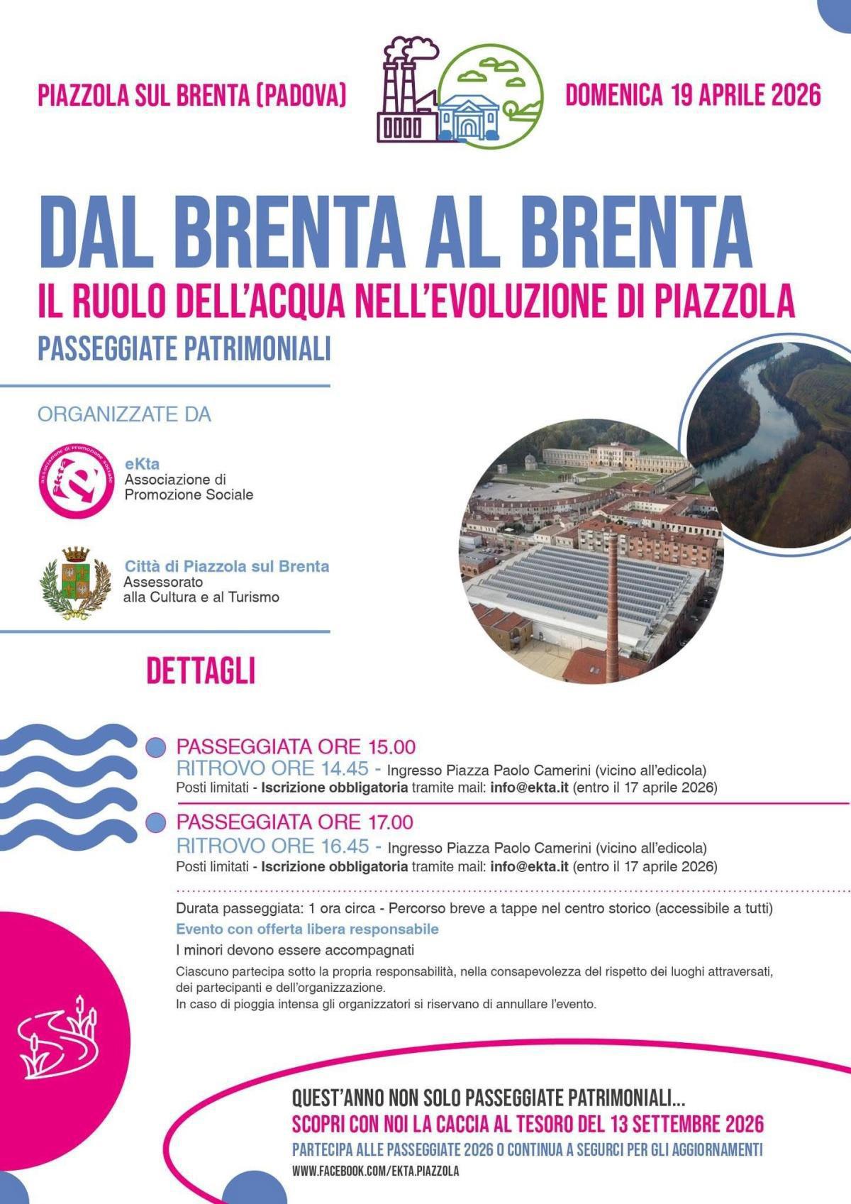 Passeggiate patrimoniali - "Dal Brenta al Brenta" (inizio ore 15.00)