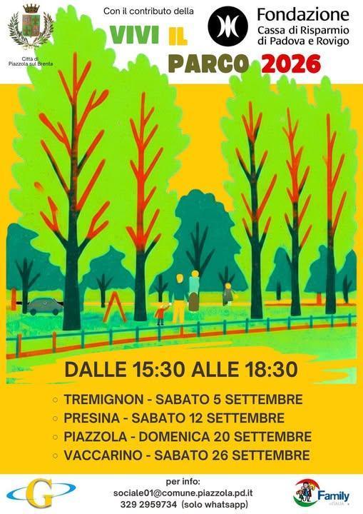 Vivi il Parco 2026 (dalle ore 15:30 alle 18:30)