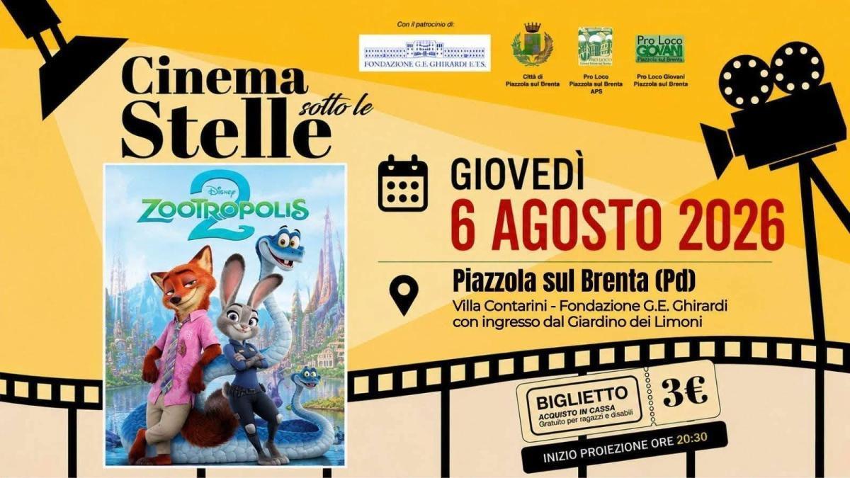 "ZOOTROPOLIS 2" - Cinema sotto le Stelle (start h. 20:30)