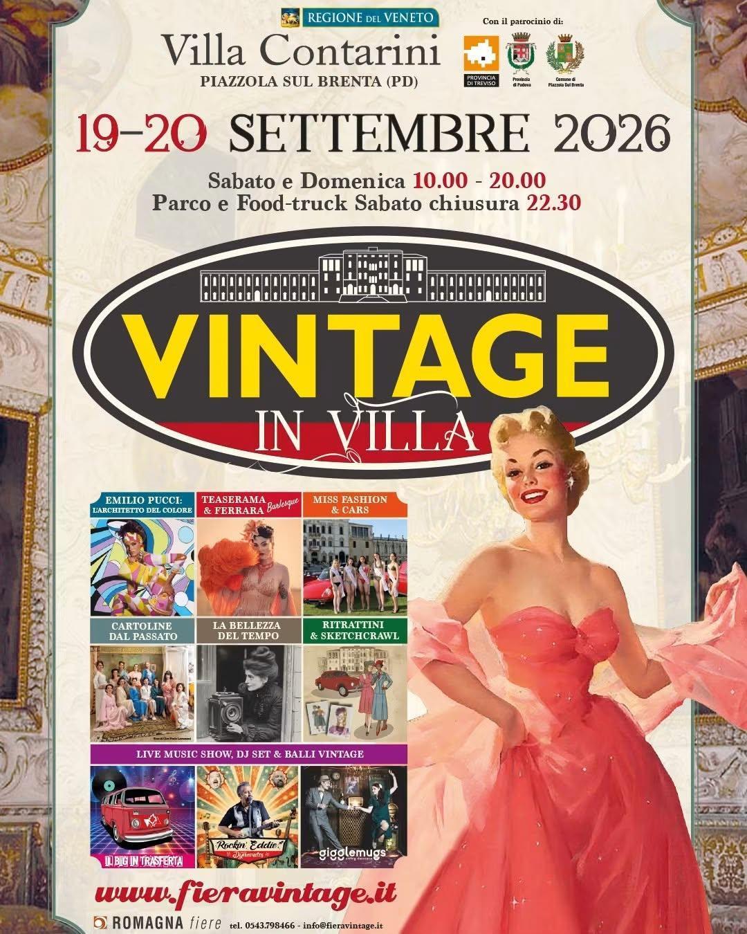 Vintage in Villa (dalle ore 10.00 alle ore 22.30)