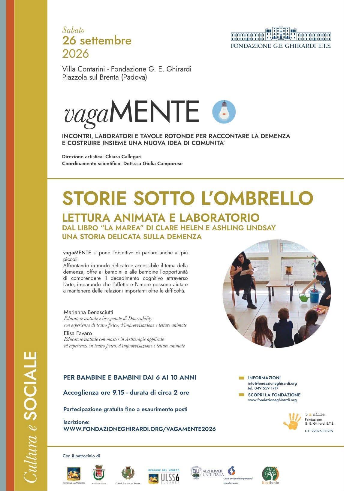 "vagaMENTE" - incontri, laboratori e tavole rotonde per raccontare la demenza (Dalle ore 9.15 alle 13.00)