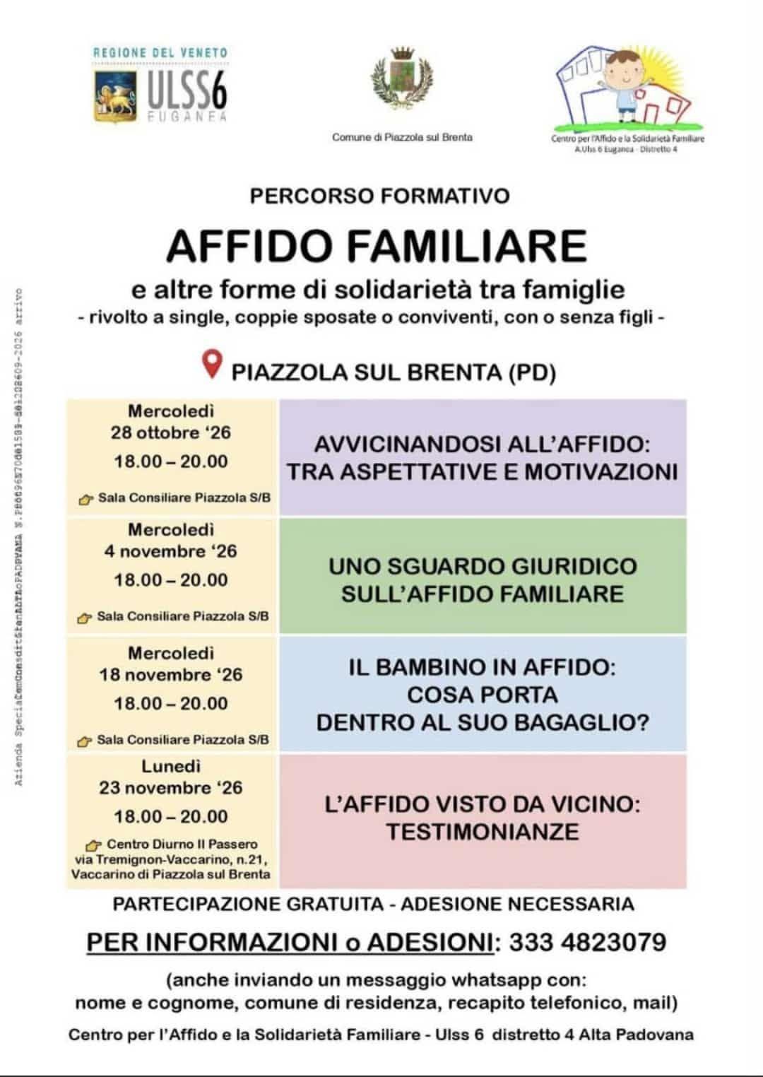 Avvicinandosi all'affido: tra aspettative e motivazioni (ore 18.00 - 20.00)