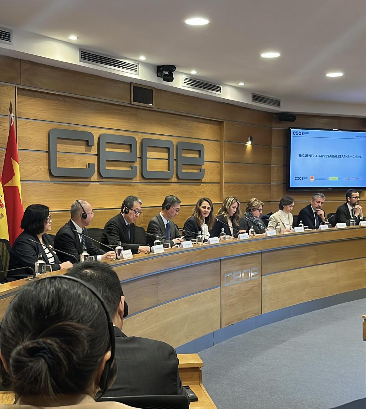Principales de las cuatro entidades españolas en relaciones China - España, suman su apoyo al `Encuentro empresarial España - China´ celebrado con éxito en CEOE