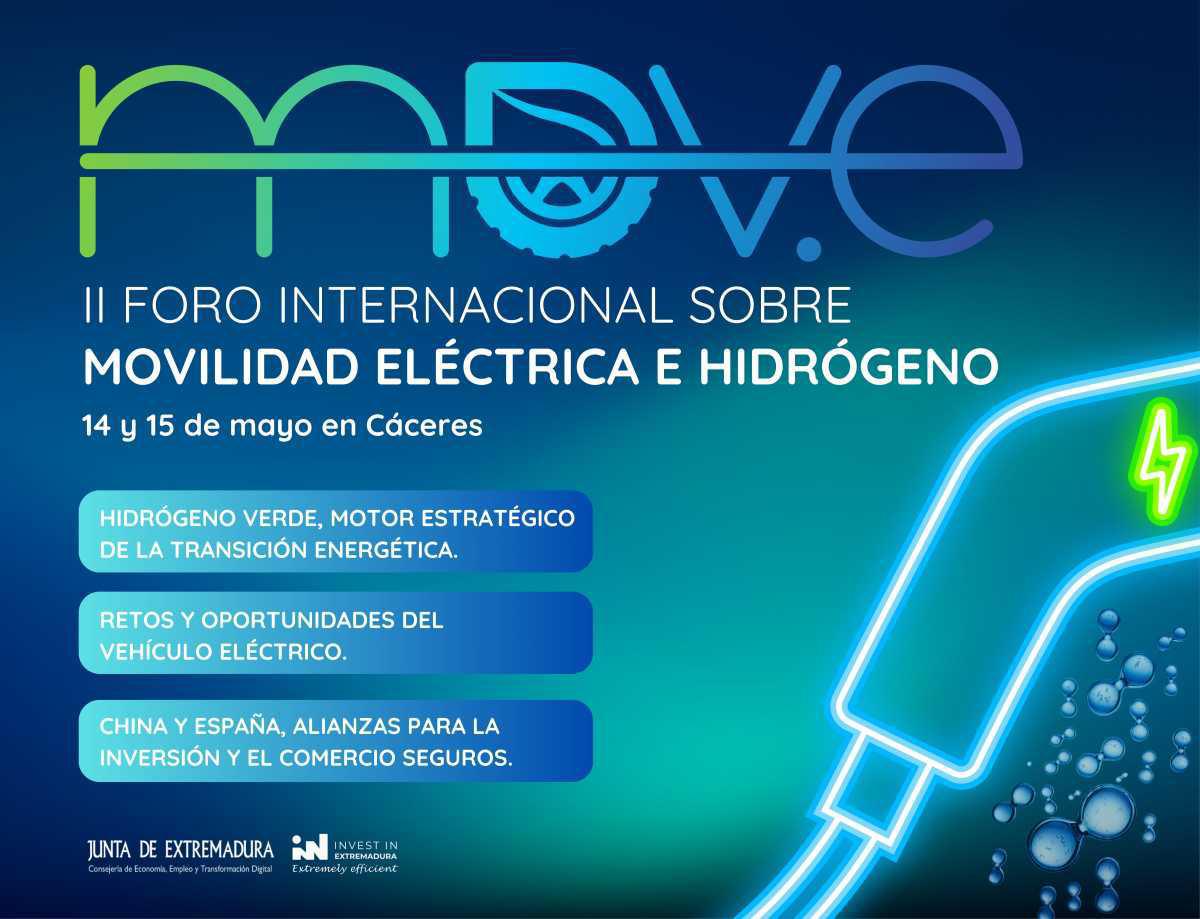 Extremadura celebra el II Foro Internacional sobre Movilidad Eléctrica e Hidrógeno Verde