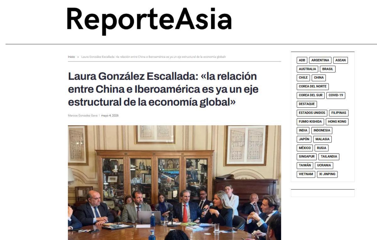 Laura González Escallada: <<La relación entre China e Iberoamérica es ya un eje estructural de la economía global>>